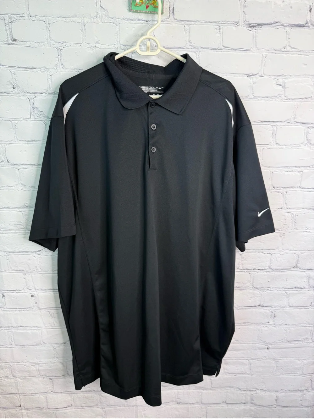 NIKE Golf Dri-Fit Black Polo Shirt 3XL